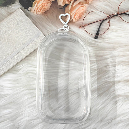 Clear Outdoor Bag for 18Cm Cartoon Plush Dolls AC Toys Transparent Mini Kawaii Pouch for Keychain Doll Anime Figure Garage Kit