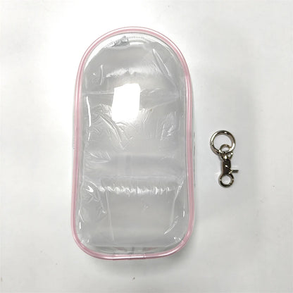 Clear Outdoor Bag for 18Cm Cartoon Plush Dolls AC Toys Transparent Mini Kawaii Pouch for Keychain Doll Anime Figure Garage Kit