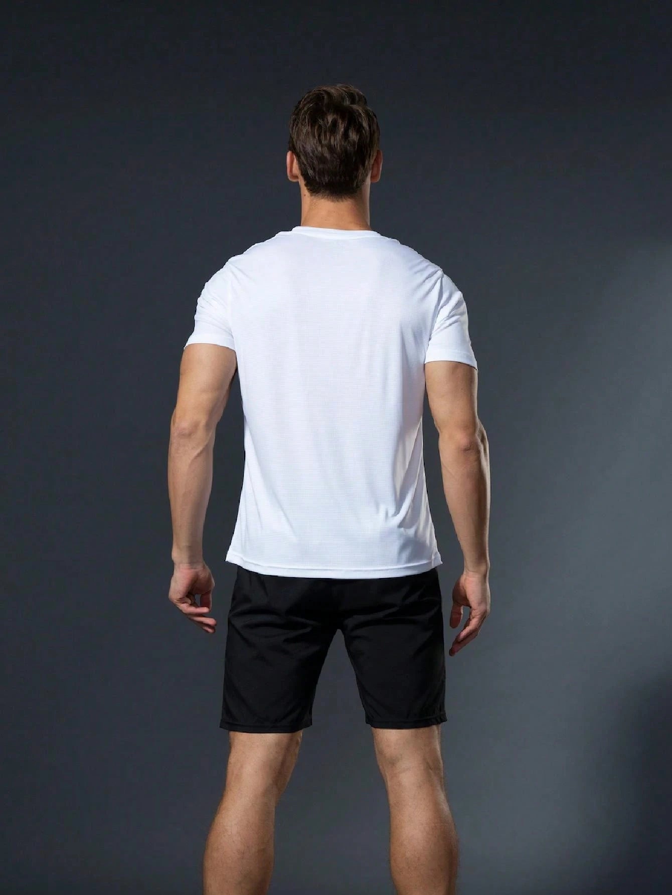 5Pcs Men Sports T-Shirts, Running Tops, Loose Fit Workout Clothes, Outdoor Sportswear