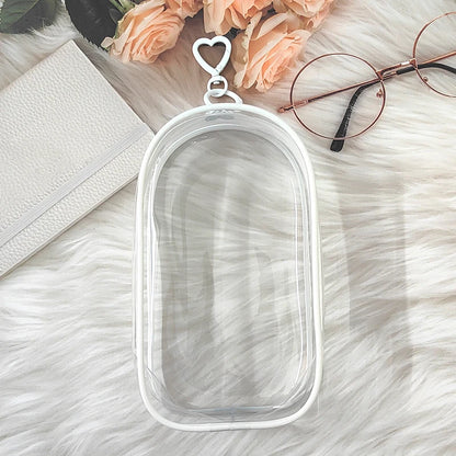 Clear Outdoor Bag for 18Cm Cartoon Plush Dolls AC Toys Transparent Mini Kawaii Pouch for Keychain Doll Anime Figure Garage Kit