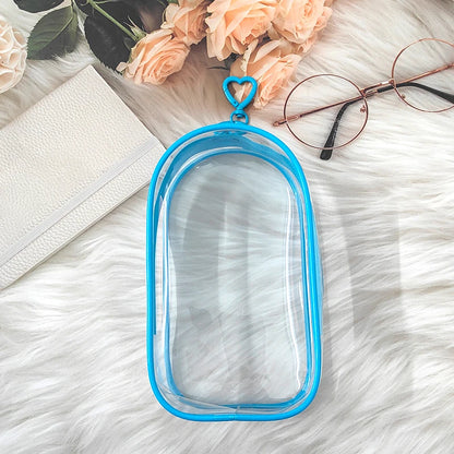 Clear Outdoor Bag for 18Cm Cartoon Plush Dolls AC Toys Transparent Mini Kawaii Pouch for Keychain Doll Anime Figure Garage Kit