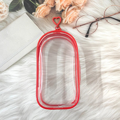 Clear Outdoor Bag for 18Cm Cartoon Plush Dolls AC Toys Transparent Mini Kawaii Pouch for Keychain Doll Anime Figure Garage Kit