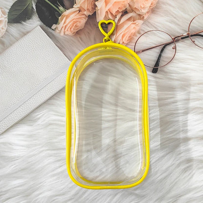 Clear Outdoor Bag for 18Cm Cartoon Plush Dolls AC Toys Transparent Mini Kawaii Pouch for Keychain Doll Anime Figure Garage Kit