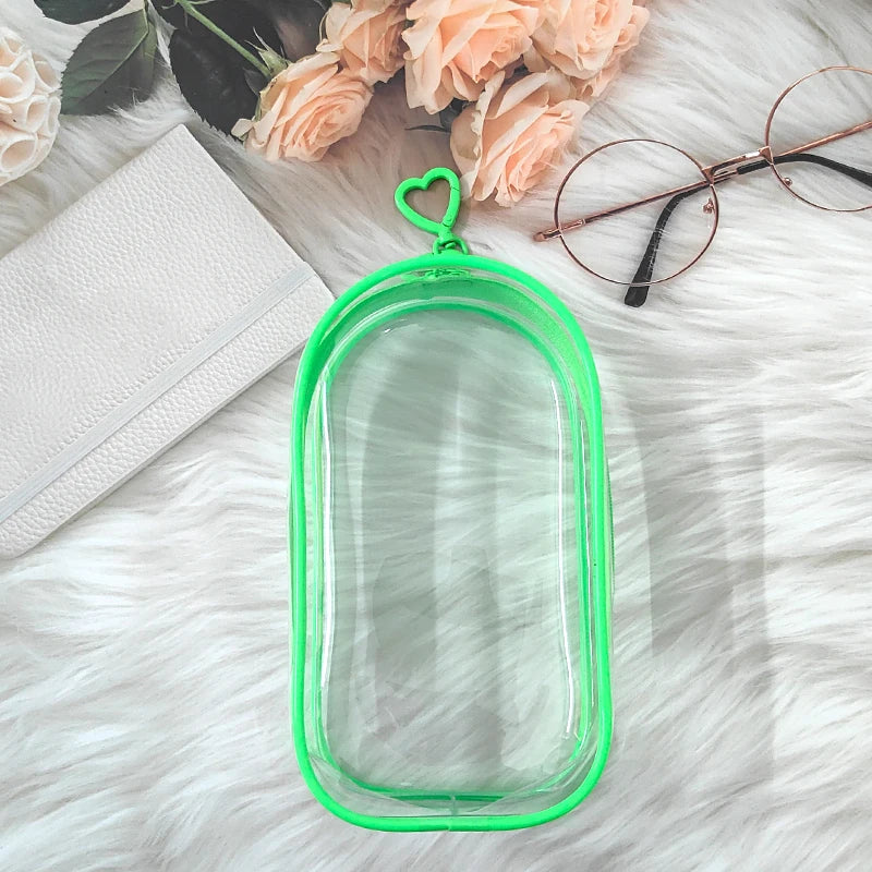 Clear Outdoor Bag for 18Cm Cartoon Plush Dolls AC Toys Transparent Mini Kawaii Pouch for Keychain Doll Anime Figure Garage Kit